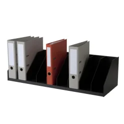 Trieur pour classeurs à levier - 9 cases fixes - L 85,7 cm - noir