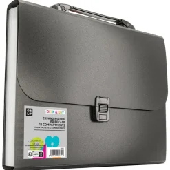 Trieur valisette extensible – 12 compartiments – format A4 - noir