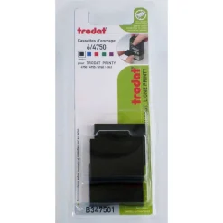 Trodat - 3 Encriers 6/4750 recharges pour tampon Printy 4941/4750 - noir