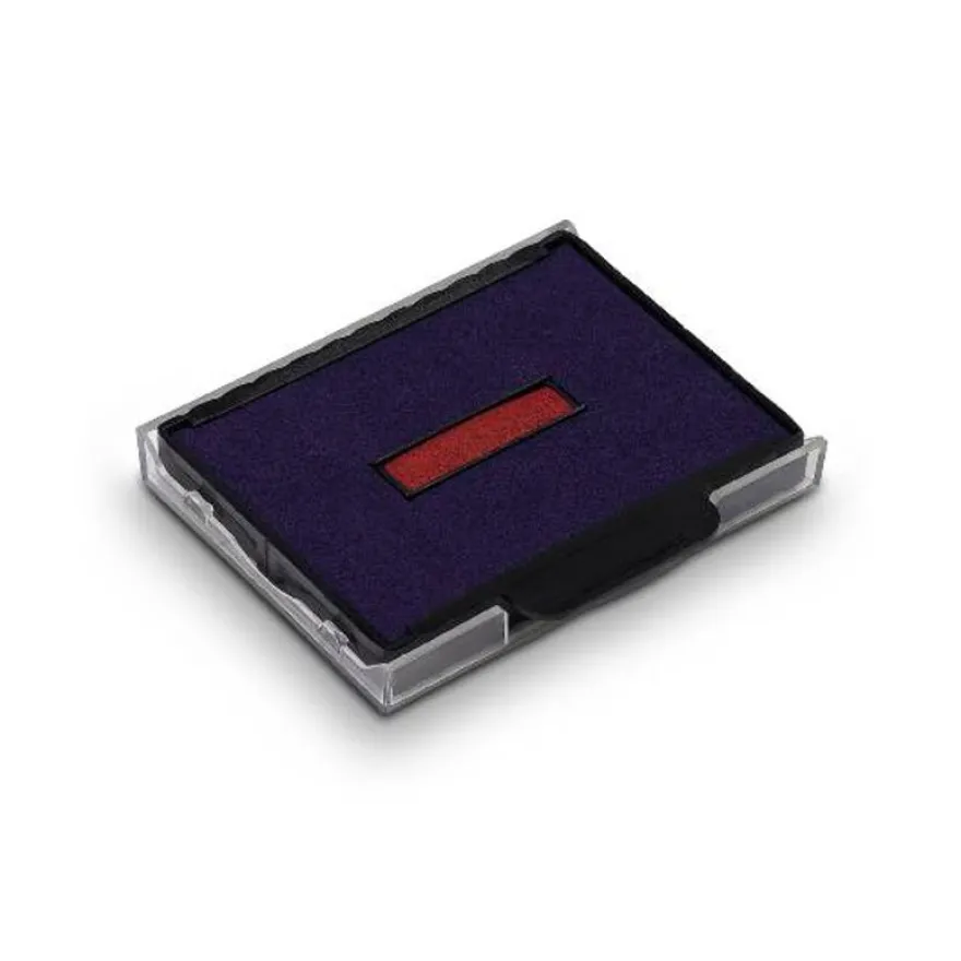 Trodat - 3 Encriers bicolores 6/57/2 recharges pour tampon 5470 - bleu/rouge