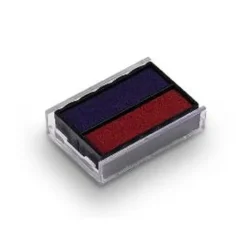 Trodat - 3 Encriers bicolores 6/4850 recharges pour tampon Printy 4850 - bleu/rouge