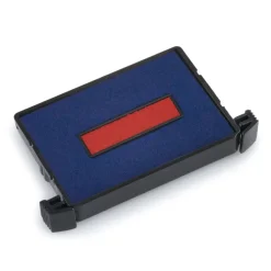 Trodat - 3 Encriers bicolores 6/4750 recharges pour tampon Printy 4755 - bleu/rouge