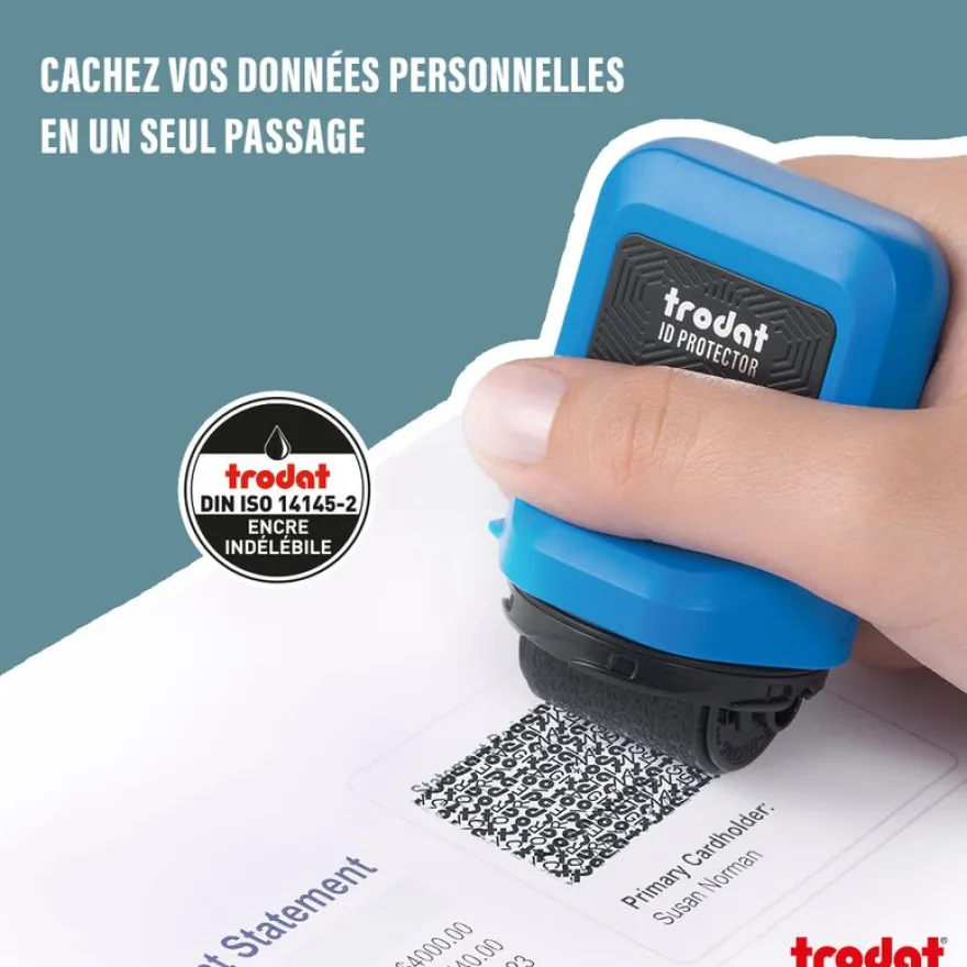 Trodat – Rouleau encreur ID Protector pour la protection des données personnelles
