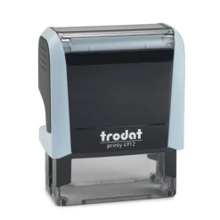 Trodat - Tampon Printy 4912 à faire soi-même - 4 lignes - bleu pastel