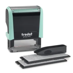 Trodat - Tampon Printy 4912 à faire soi-même - 4 lignes - vert pastel
