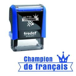 Trodat - Tampon prêt à l'emploi "Champion de français"