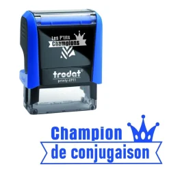 Trodat - Tampon prêt à l'emploi "Champion de conjugaison"