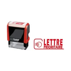 Trodat Xprint - Tampon formule "Lettre prioritaire" - rouge