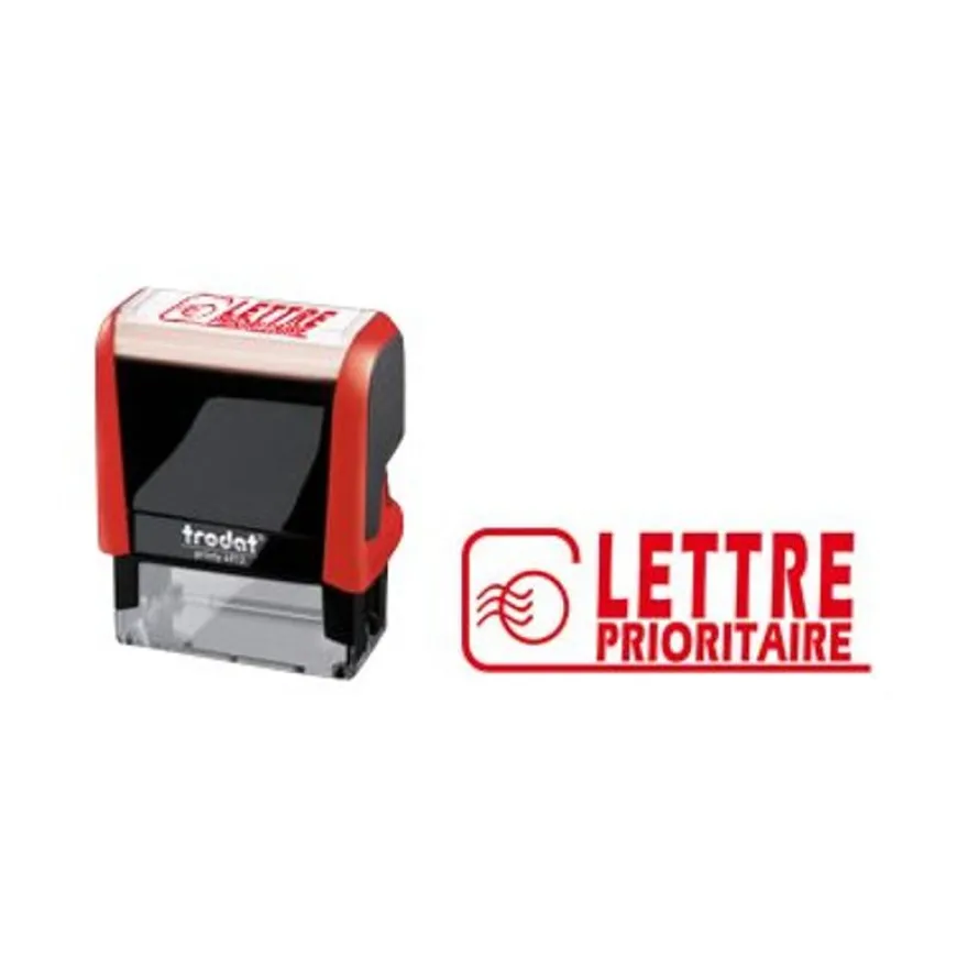 Trodat Xprint - Tampon formule "Lettre prioritaire" - rouge