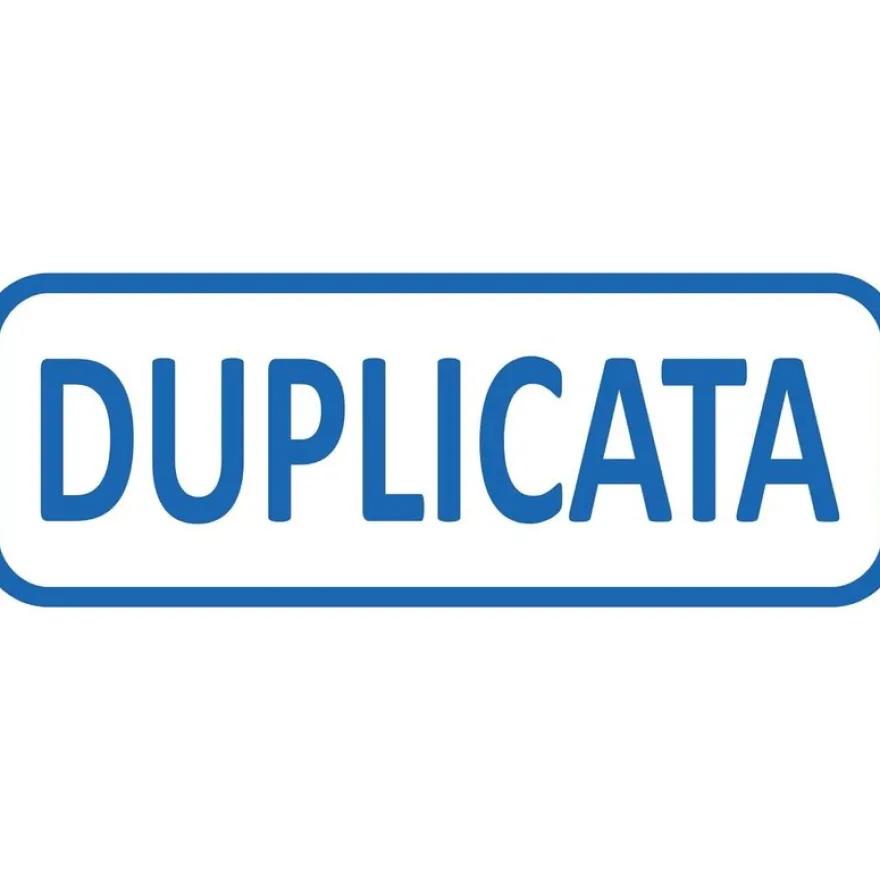 Trodat Xprint - Tampon formule "Duplicata" - bleu