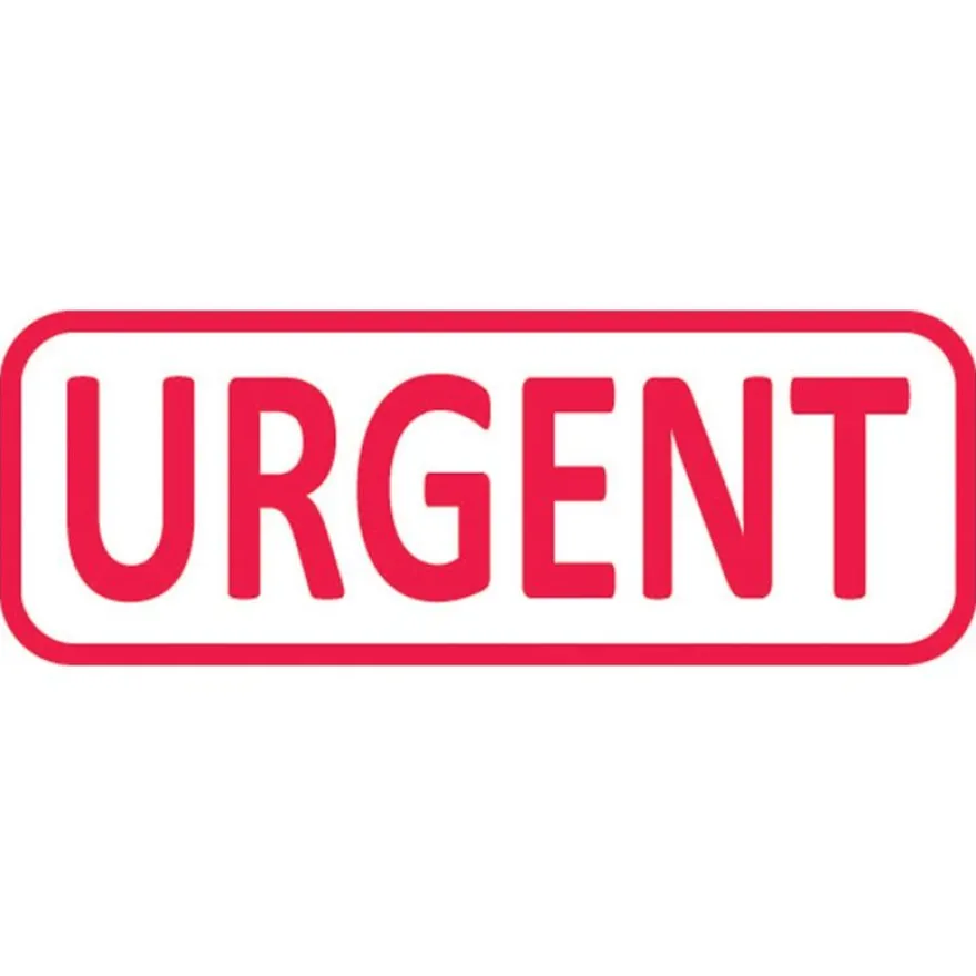 Trodat Xprint - Tampon formule "Urgent" - rouge