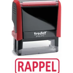 Trodat Xprint - Tampon formule "Rappel" - rouge