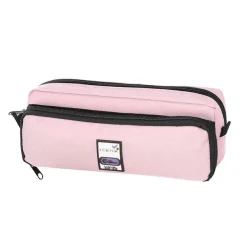 Trousse Big Teknik - 2 compartiments - rose - Viquel