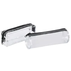 Trousse Clear - 1 compartiment - transparent ronde ou rectangulaire - Viquel