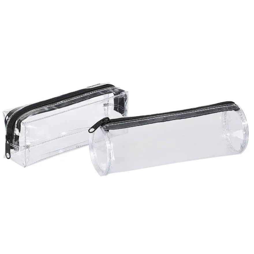 Trousse Clear - 1 compartiment - transparent ronde ou rectangulaire - Viquel