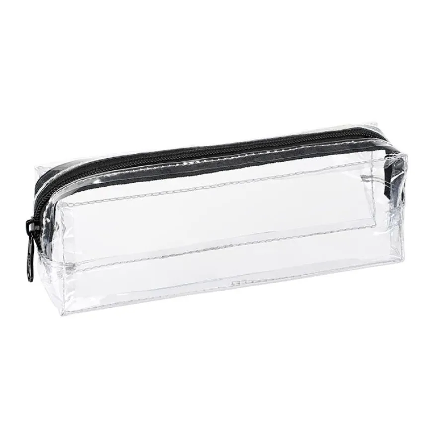 Trousse Clear - 1 compartiment - transparent ronde ou rectangulaire - Viquel