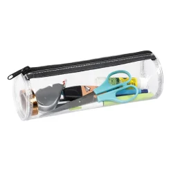 Trousse Clear - 1 compartiment - transparent ronde ou rectangulaire - Viquel