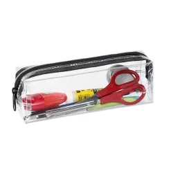 Trousse Clear - 1 compartiment - transparent ronde ou rectangulaire - Viquel