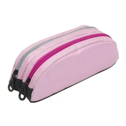 Trousse demi-lune Genius Double - 2 compartiments - 4 coloris disponibles - Viquel