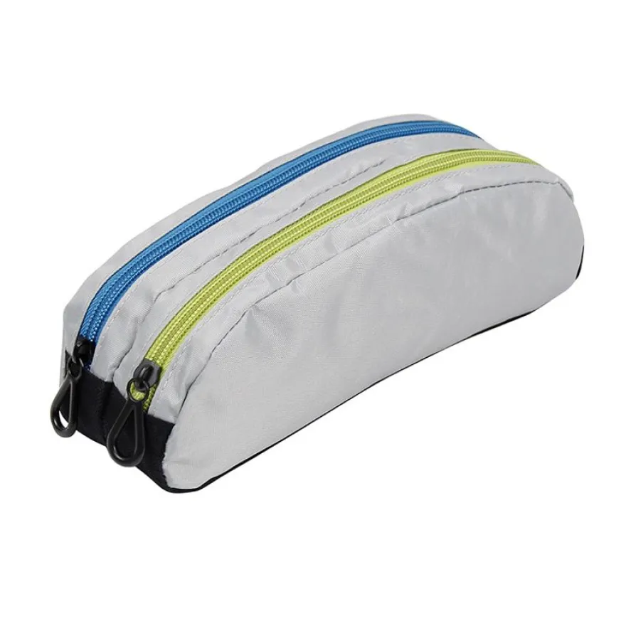 Trousse demi-lune Genius Double - 2 compartiments - 4 coloris disponibles - Viquel