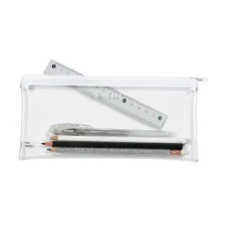 Trousse plate Crystal - 1 compartiment - 5 coloris disponibles - Viquel