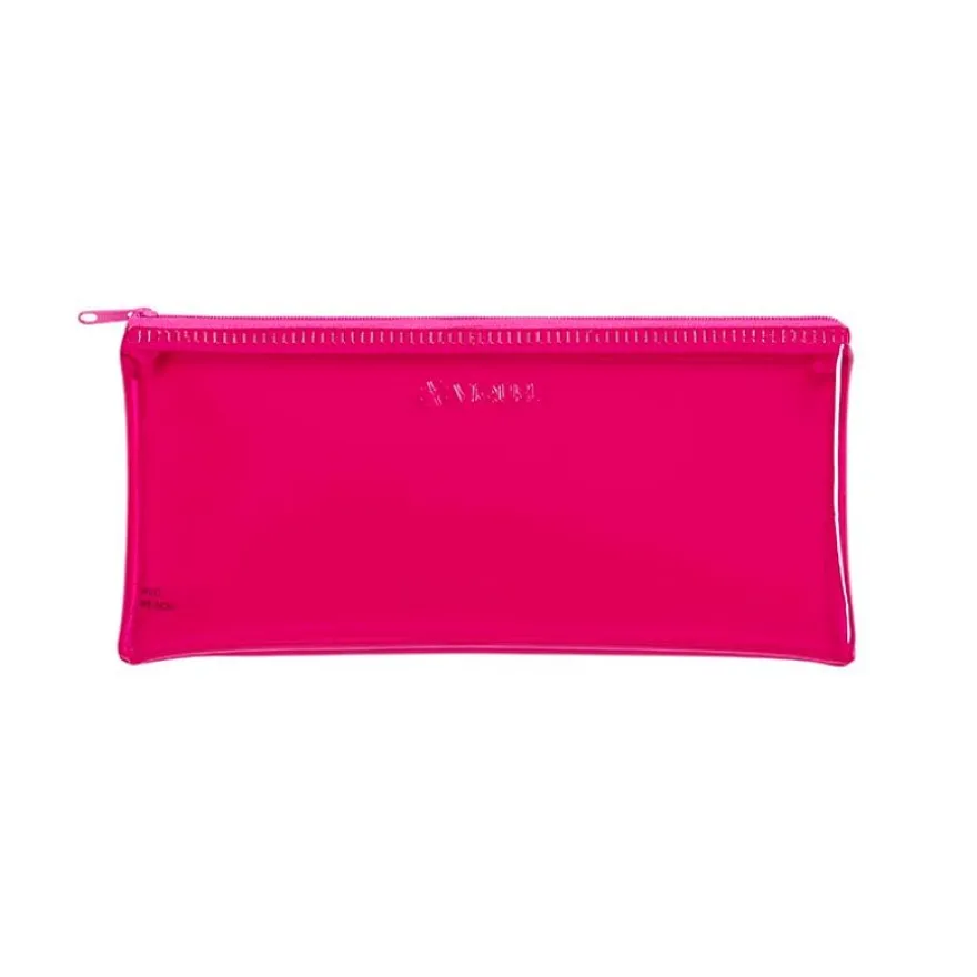 Trousse plate Crystal - 1 compartiment - 5 coloris disponibles - Viquel