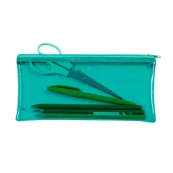 Trousse plate Crystal - 1 compartiment - 5 coloris disponibles - Viquel