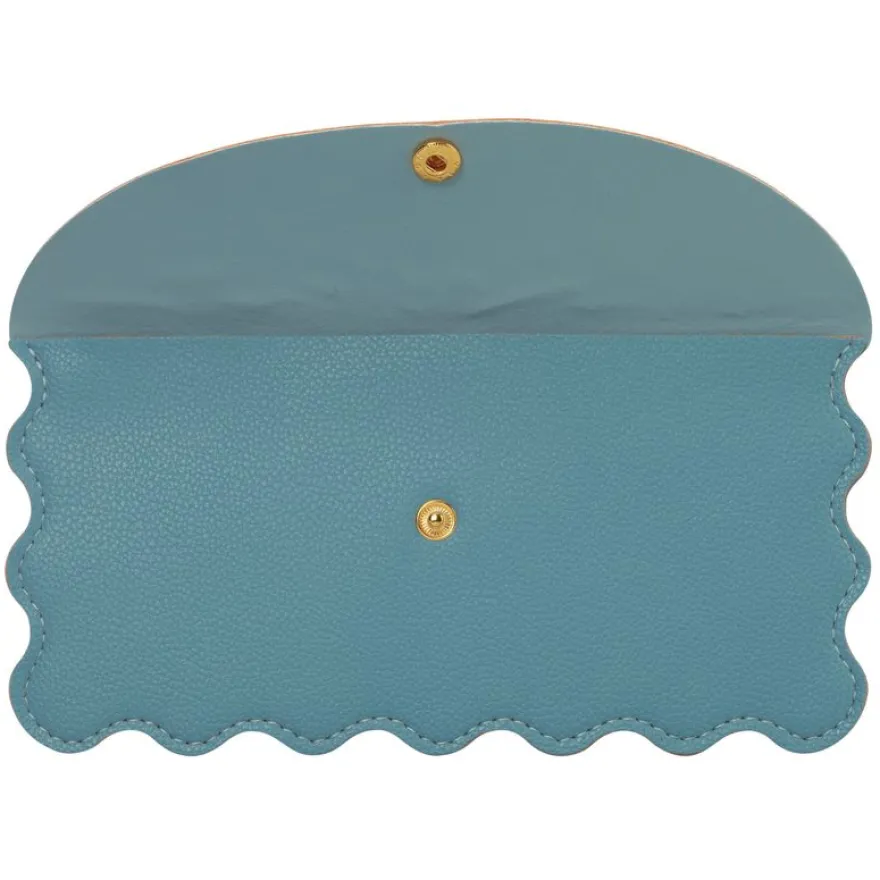Trousse plate SCHOOL Mini & Chic coloris bleu