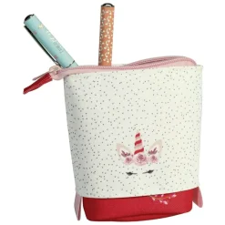 Trousse pot à crayons Shool "Pop-Up" - 1 compartiment - disponible en 4 motifs licorne - Carpentras