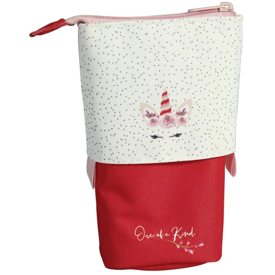 Trousse pot à crayons Shool "Pop-Up" - 1 compartiment - disponible en 4 motifs licorne - Carpentras