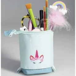 Trousse pot à crayons Shool "Pop-Up" - 1 compartiment - disponible en 4 motifs licorne - Carpentras
