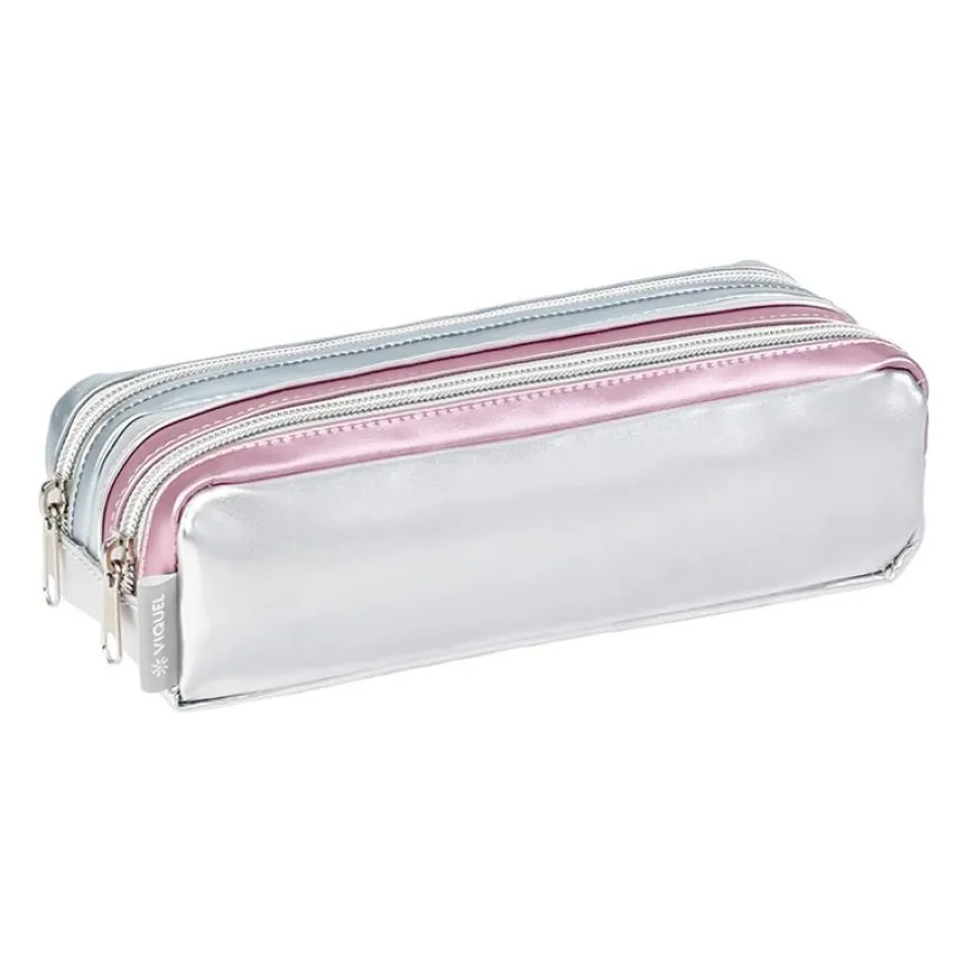 Trousse rectangulaire Chic - 2 compartiments - 2 modèles disponibles - Viquel