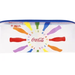 Trousse rectangulaire Coca-Cola - 1 compartiment - 2 modèles disponibles - Viquel