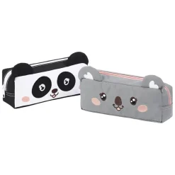 Trousse rectangulaire Cute Animals - 1 compartiment - 2 modèles disponibles - Viquel