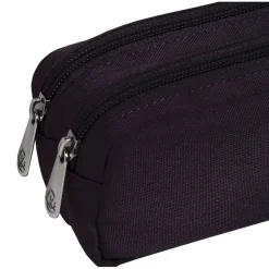 Trousse rectangulaire Dobble - 2 compartiments - noir - Exacompta
