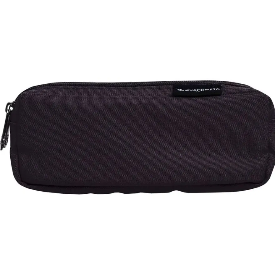 Trousse rectangulaire Dobble - 2 compartiments - noir - Exacompta