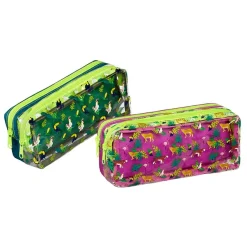 Trousse rectangulaire Jungle - 2 compartiments - 2 modèles disponibles - Viquel