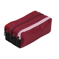 Trousse rectangulaire King Size Triple - 3 compartiments - 4 coloris disponibles - Viquel