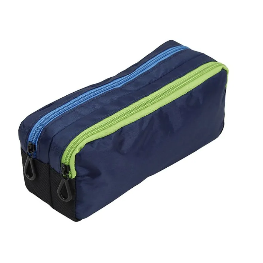 Trousse rectangulaire King Size Double - 2 compartiments - 4 coloris disponibles - Viquel
