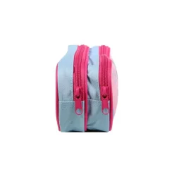 Trousse rectangulaire Lililou - 2 compartiments - rose - Bagtrotter
