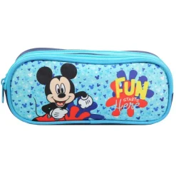 Trousse rectangulaire Mickey - 2 compartiments - bleu - Bagtrotter
