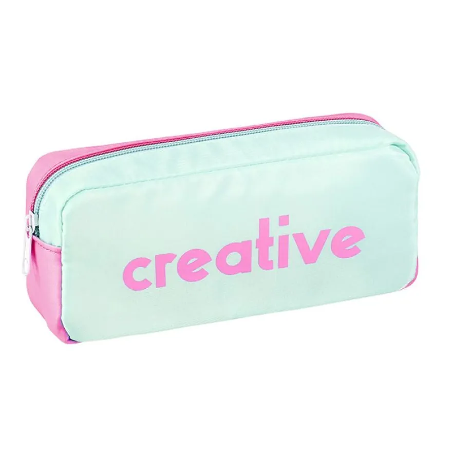 Trousse rectangulaire Milkshake - 1 compartiment - 3 modèles disponibles - Viquel