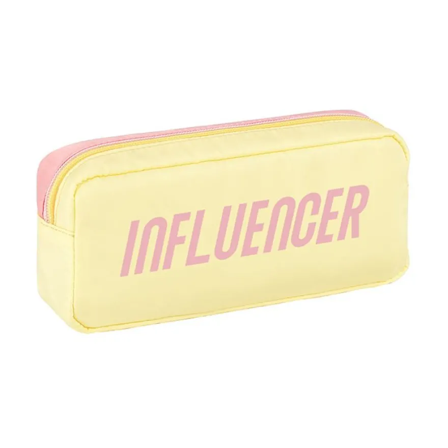 Trousse rectangulaire Milkshake - 1 compartiment - 3 modèles disponibles - Viquel