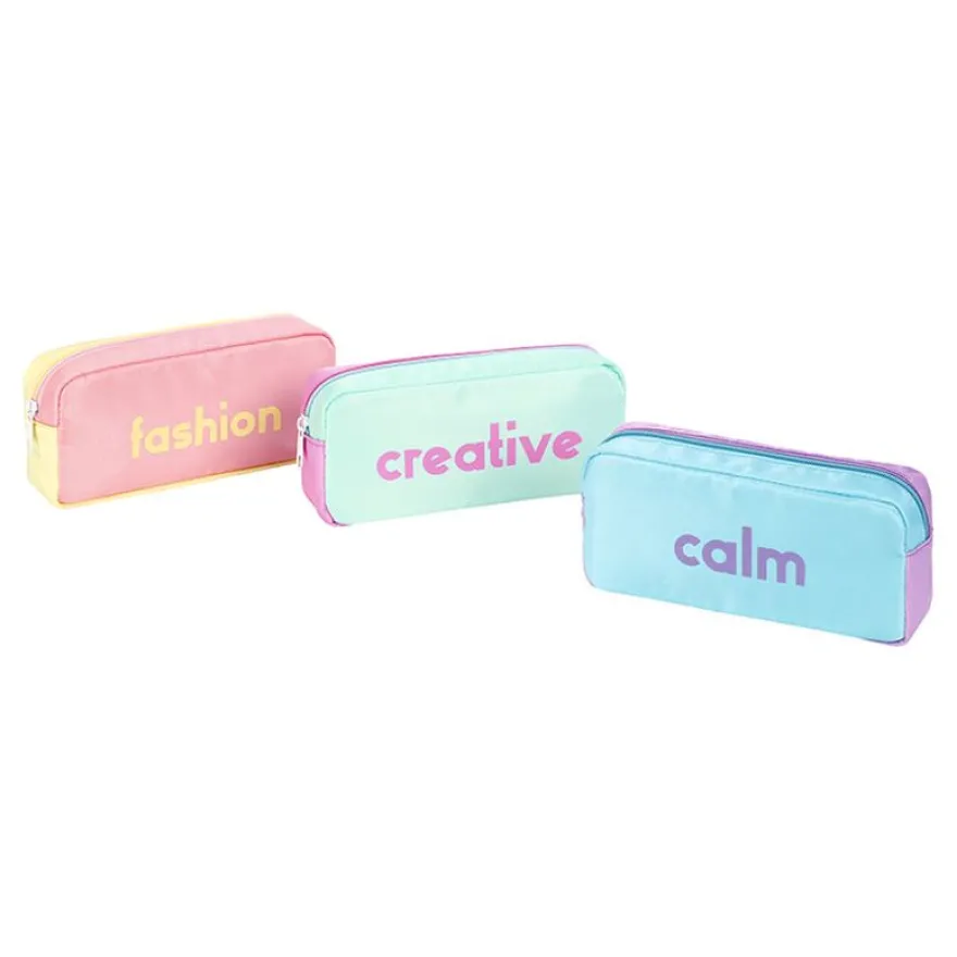 Trousse rectangulaire Milkshake - 1 compartiment - 3 modèles disponibles - Viquel