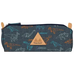 Trousse rectangulaire Poids Plume Jurassic - 2 compartiments - gris - Kid'Abord
