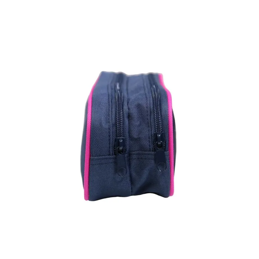 Trousse rectangulaire Poivre Blanc - 2 compartiments - bleu - Bagtrotter