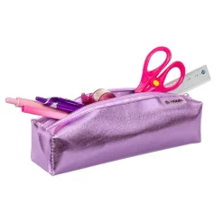 Trousse rectangulaire Silver - 1 compartiment - 5 coloris disponibles - Viquel