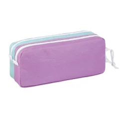 Trousse rectangulaire Teknik Pastel - 2 compartiments - 2 modèles disponibles - Exclusivité Bureau Vallée - Viquel