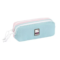 Trousse rectangulaire Teknik Pastel - 2 compartiments - 3 modèles disponibles - Viquel