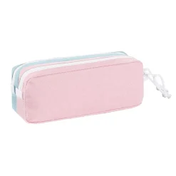Trousse rectangulaire Teknik Pastel - 2 compartiments - 3 modèles disponibles - Viquel